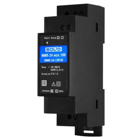 Изображение 3 (Стабилизированный источник питания Болид МИП-24 исп.100 (МИП-24-1/П10))