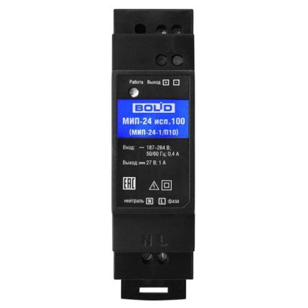 Изображение 2 (Стабилизированный источник питания Болид МИП-24 исп.100 (МИП-24-1/П10))