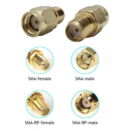 Переходник Прочие зарубежные S-A312 (RP-SMA-male - SMA-female)