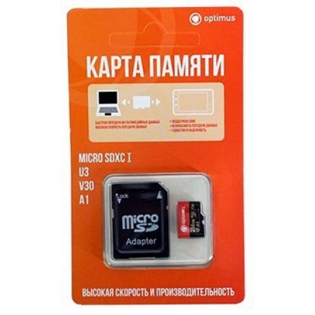 Карта памяти microSDXC, 256 ГБ, Class 10 Optimus MicroSDXC 256Gb (Optimus)