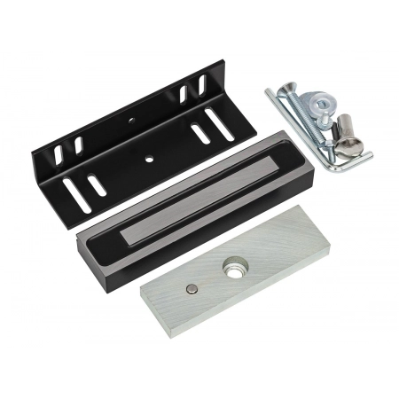 Замок электромагнитный 200 кг Accordtec ML-200K Premium Black с уголком