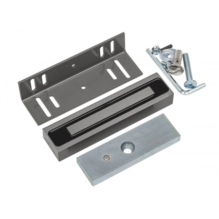 Замок электромагнитный 200кг Accordtec ML-200K Premium Grey с уголком