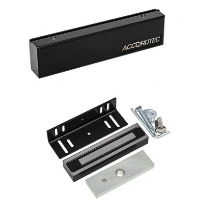 Замок электромагнитный Accordtec ML-200K-3 Premium Black с уголком