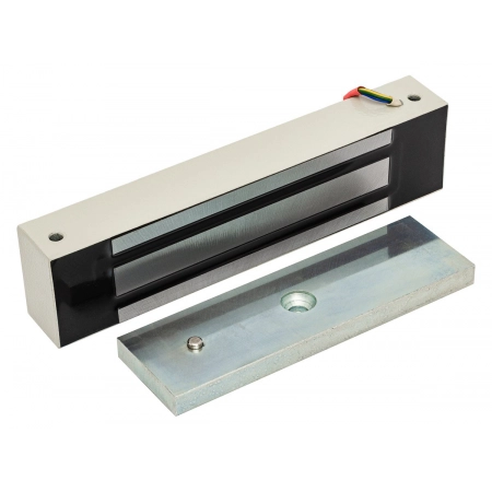 Электромагнитный влагозащищенный замок Accordtec ML-400K-2 с уголком (серый)