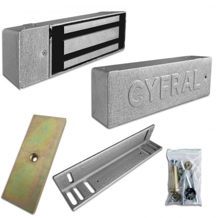 Замок электромагнитный 450 кг Цифрал ML ЦИФРАЛ ЦФРЛ.677100.001 (серебристый шелк)