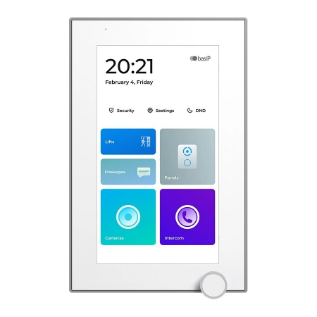 Монитор IP-видеодомофона цветной BAS-IP AZ-07LL WHITE