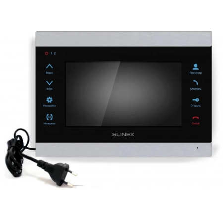 Монитор домофона цветной с функцией свободные руки SLINEX SL-07N Cloud (Silver+Black)