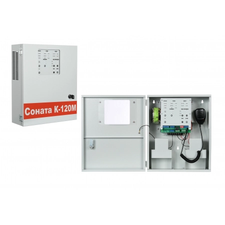 Прибор управления речевыми оповещателями ВИСТЛ Соната-К-120М (с вн. микрофоном)
