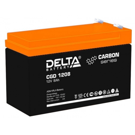 Аккумулятор герметичный свинцово-кислотный Delta CGD 1208