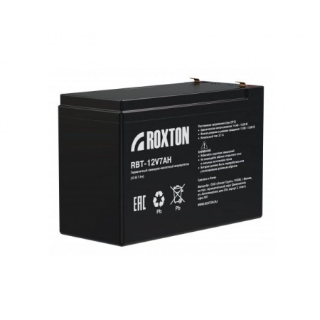 Аккумулятор герметичный свинцово-кислотный Roxton RBT-12V7AH