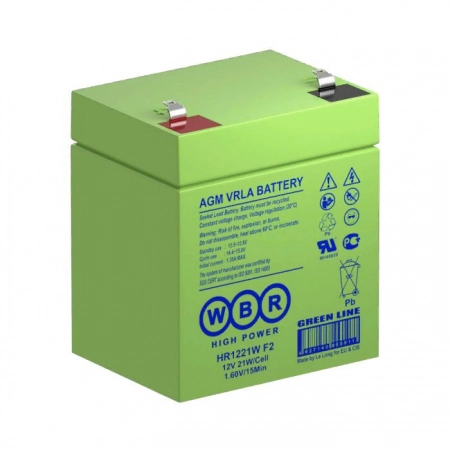 Аккумулятор герметичный свинцово-кислотный WBR HR1221W F2
