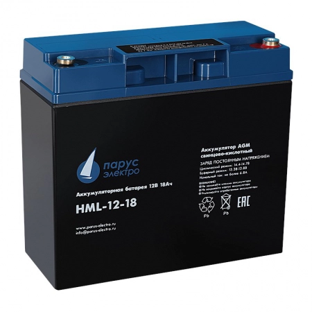 Аккумулятор герметичный свинцово-кислотный Связь инжиниринг HML-12-18