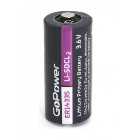 Литий-тионилхлоридный элемент питания GoPower ER14335 GoPower