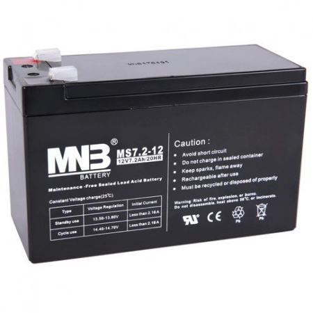 Аккумулятор герметичный свинцово-кислотный MNB Battery MS 7.2-12