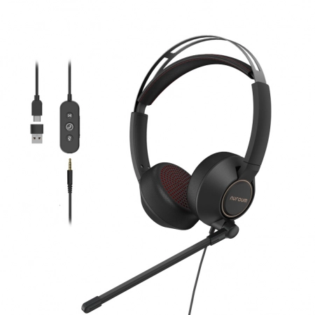 Изображение 4 (Проводная гарнитура Nuroum AW-HP11DU)