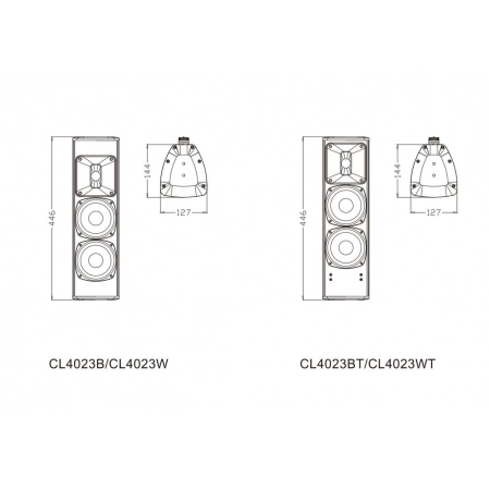 Изображение 2 (Двухполосная акустическая колонна FDB CL4023W)