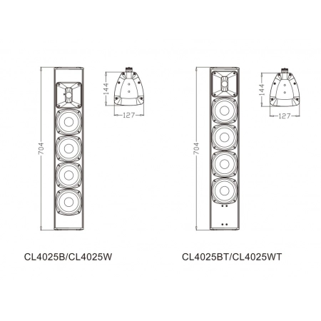 Изображение 2 (Двухполосная акустическая колонна FDB CL4025W)