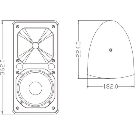 Изображение 2 (Пассивная двухполосная акустическая система FDB ES106W)