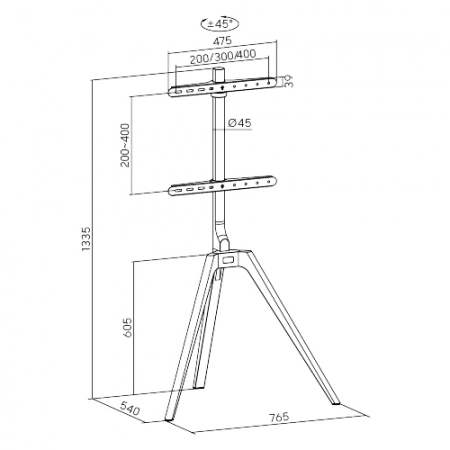 Изображение 3 (Студио-стойка для дисплея FIX FS35-44F-01)