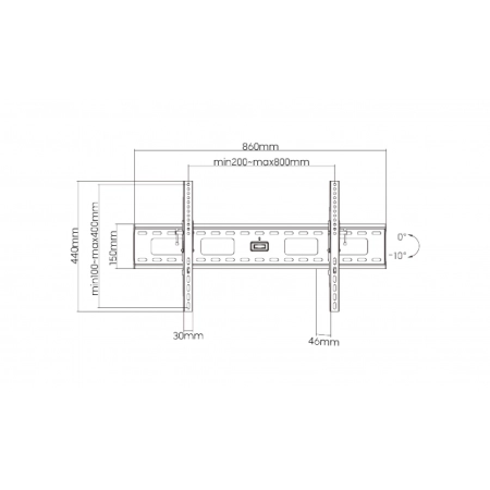 Изображение 2 (Сверхпрочное настенное наклонное крепление FIX PLB-35XL)