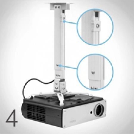 Изображение 2 (Потолочный кронштейн с телескопической штангой изменяющейся длины Classic Solution CS-PRS-2)