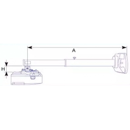 Изображение 3 (Крепление настенное универсальное, для короткофокусного проектора. Classic Solution CS-PRS-17-2W)