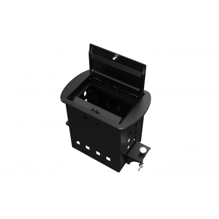 Прямоугольный металлический корпус Wize WRTS-M-4CBOX-B