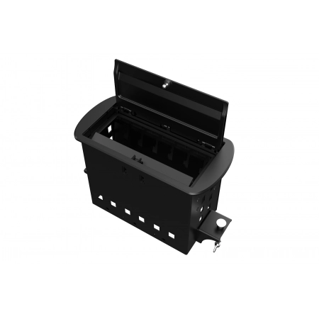 Прямоугольный металлический корпус Wize WRTS-M-6CBOX-B
