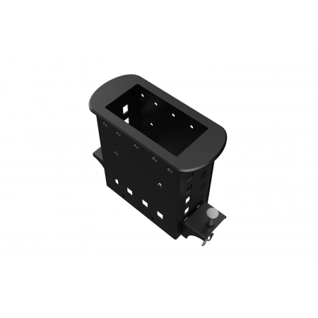Прямоугольный металлический корпус Wize WRTS-M-4BOX-B