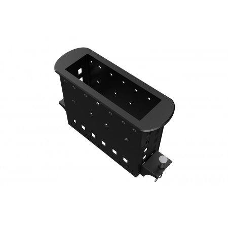 Прямоугольный металлический корпус Wize WRTS-M-6BOX-B