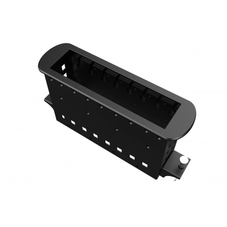 Прямоугольный металлический корпус Wize WRTS-M-8BOX-B
