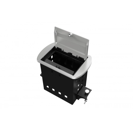 Прямоугольный металлический корпус Wize WRTS-M-4CBOX-S