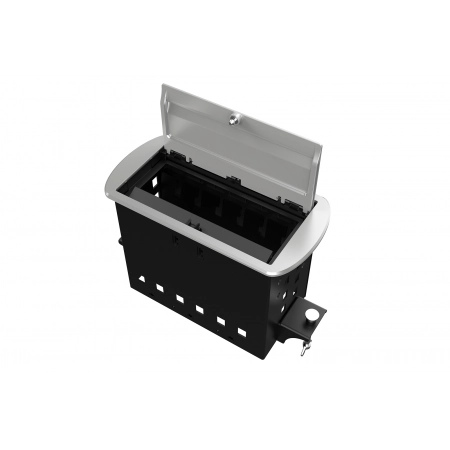 Прямоугольный металлический корпус Wize WRTS-M-6CBOX-S