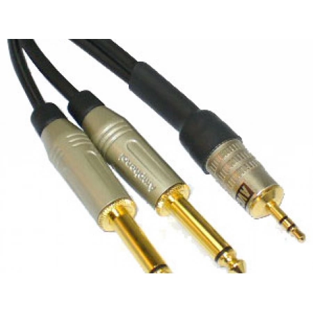 Изображение 1 (Проф. аудио кабель JACK 3.5 (Stereo) - 2*JACK 6.3 (Mono) AVC Link CABLE-925/5.0)