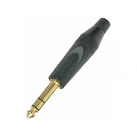 Jack 6.3 мм стерео штекер на кабель Amphenol TS3PJ-AU