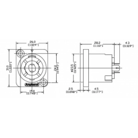 Изображение 2 (Разъем для акустики Amphenol SP-4-MD)