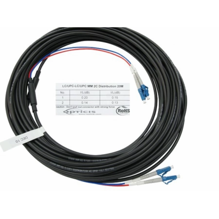 Изображение 1 (Дуплексный многомодовый оптоволоконный кабель Opticis LLMD-625DT-150)