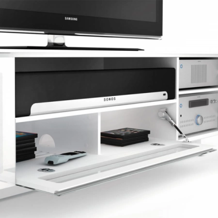 Изображение 2 (Стойка 3-секционная под телевизор BDI Nora 8239 Gloss White)