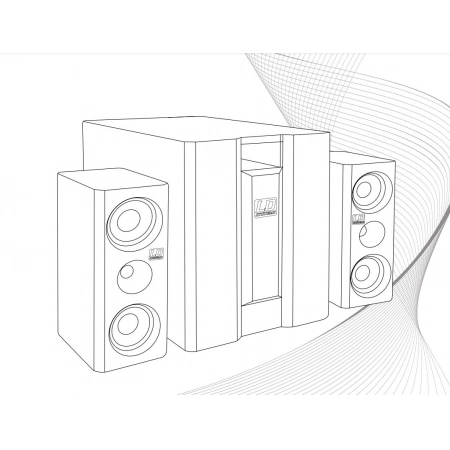 Портативная мультимедийная звуковая система LD SYSTEMS DAVE 8 XS SETUP