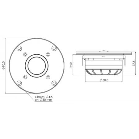 Изображение 2 (Купольный твитер SICA Z009160С LP90.28/N92)