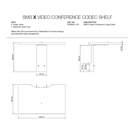 Изображение 2 (Полка SMS Conference Codec Shelf)