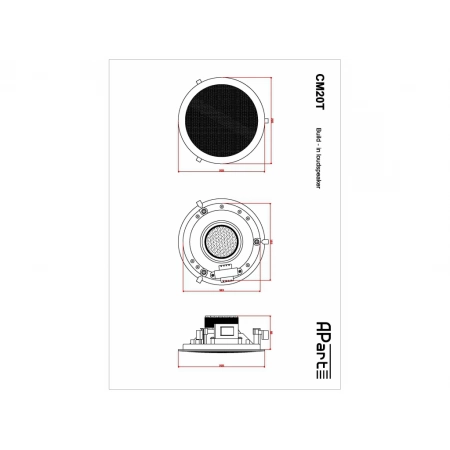Изображение 4 (встраиваемый громкоговоритель APART CM20T)