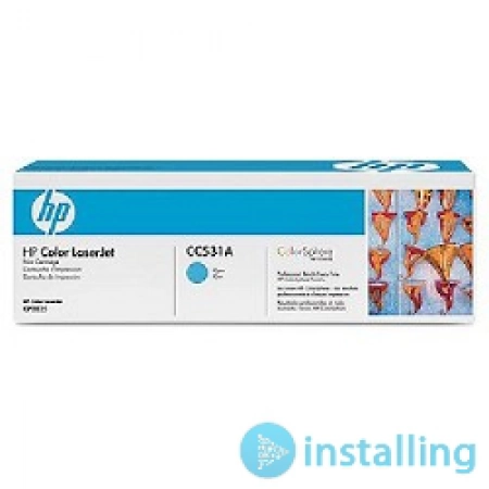 Изображение 2 (Лазерный картридж(серия С) HP CC531A)