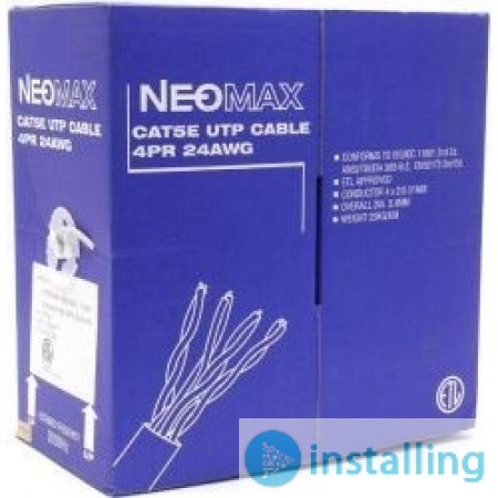 Неэкранированная витая пара UTP cat.5e  4 пары (305 м) NEOMAX NM10001