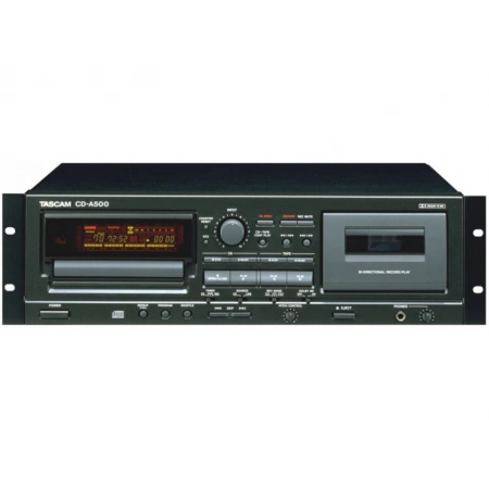 CD плейер комбинированный и касетный магнитофон с атореверсом + пульт Tascam CD-A500