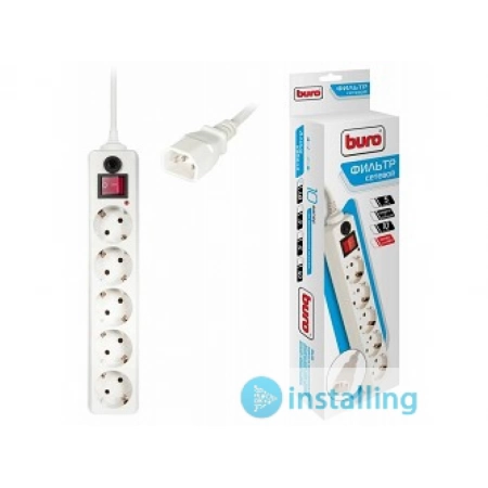 Сетевой фильтр / стабилизатор BURO 500SH-1.8-UPS-W