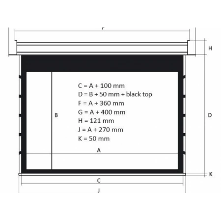 Изображение 7 (Экран с электроприводом Kauber InCeiling Tensioned BT Cinema INTBT.169.260.CLV.CIN2)