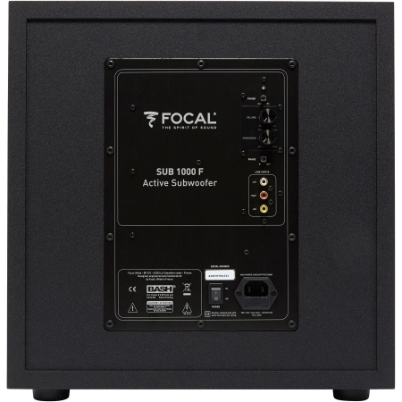 Изображение 2 (Активный сабвуфер - Передняяп анель глянец. НЧ 300 мм. FLAX; Закрытый крпус. Focal SUB 1000 F Black)