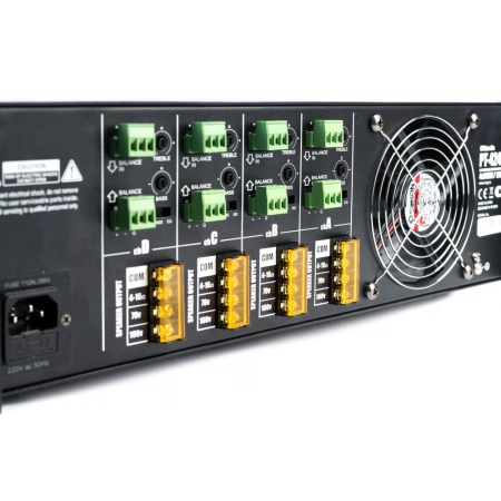 Изображение 5 (Профессиональный 100V четырехканальный высококачественный усилитель мощности для многозонных систем трансляции музыки и речевого оповещения CVGaudio PT-4240)