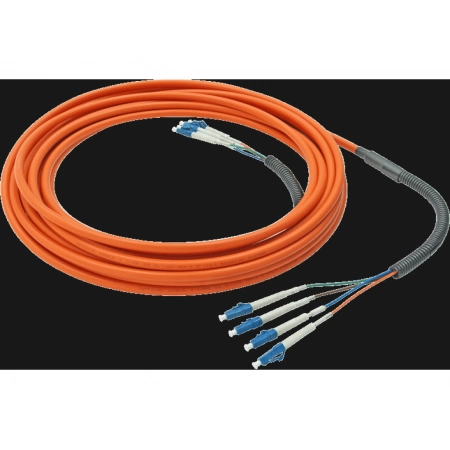 Изображение 1 (Четырехжильный многомодовый оптоволоконный кабель Длина кабеля, м 30 Opticis LLMQ-625BO-30)